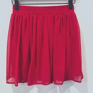 Forever 21 Red Mini Skirt Size S in great condition